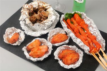 Silver Color Household Aluminium Foil 30cm Width Food Safe For Storing / Packing
